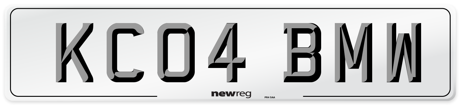 KC04 BMW Number Plate from New Reg